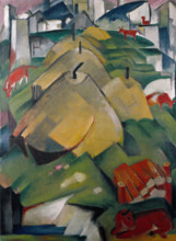 Alpine Scene (Haystacks), 1912. Creator: Marc, Franz (1880-1916).