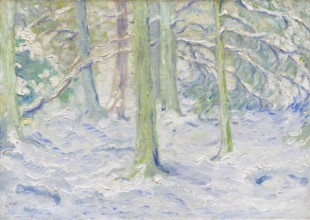 Snow-covered forest, 1909. Creator: Marc, Franz (1880-1916).