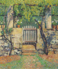 Gate leading to the Marquayrol vegetable garden. Creator: Martin, Henri (1860-1943).
