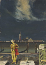 An Itinerant Violinist in Venice, 1940. Creator: Martini, Alberto (1876-1954).