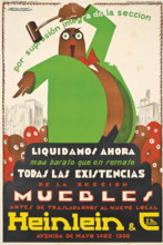 Muebles, Heinlein & Cia, 1929. Creator: Mauzan, Luciano Achille (1883-1952).