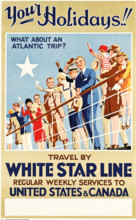 White Star Line - Your Holidays!, c1927. Creator: Mills, Reginald (1896-1950).