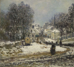 L'Entrée de la Grande Rue à Argenteuil, l'hiver, 1875. Creator: Monet, Claude (1840-1926).