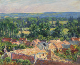 Vue du village de Giverny, 1886. Creator: Monet, Claude (1840-1926).