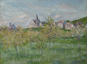 Printemps à Giverny, effet d'après-midi (Spring in Giverny, afternoon effect), 1885. Creator: Monet, Claude (1840-1926).