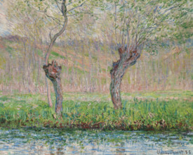 Spring, willows, 1885. Creator: Monet, Claude (1840-1926).