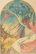 8th Sokol Festival in Prague (Poster), 1925. Creator: Mucha, Alfons Marie (1860-1939).
