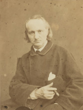 Portrait of Charles Baudelaire with a cigar, 1865. Creator: Neyt, Charles (1833-1908).