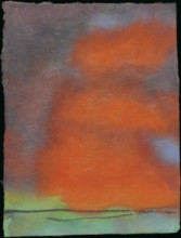 Landscape with high sky and red clouds, c1930-1935. Creator: Nolde, Emil (1867-1956).