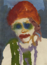 Woman with red headgear. Creator: Nolde, Emil (1867-1956).