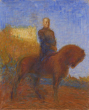 Duce on horseback. Creator: Nomellini, Plinio (1866-1943).
