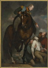 Alexander I (1777-1825), Emperor of Russia, saved a drowning man in Vilna. Creator: Northcote, James (1746-1831).