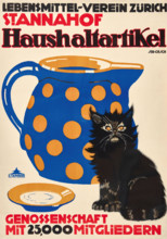 Food Association Zurich St. Annahof Household goods, 1914. Creator: Oesch, Albert Sebastian (1893-1920).