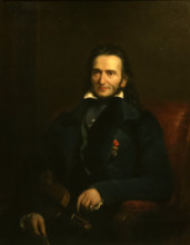 Portrait of Niccolò Paganini (1782-1840), 1834. Creator: Patten, George (1801-1865).