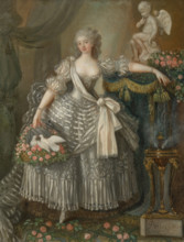Portrait of Mademoiselle Rosalie Duthé (1748-1830), 1774. Creator: Périn-Salbreux, Lié Louis (1753-1817).