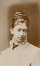 Portrait of the painter Elizabeth Thompson, Lady Butler (1846-1933), c1875. Creator: Photo studio Robert W. Thrupp, Birmingham .