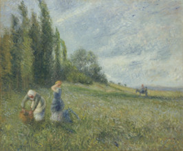 Peasant women in the fields, Pontoise, 1880. Creator: Pissarro, Camille (1830-1903).