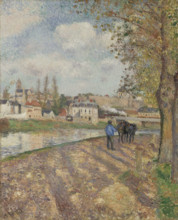 Chemin de l'écluse, Saint-Ouen-l'Aumône, 1882. Creator: Pissarro, Camille (1830-1903).