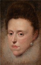 Portrait of Eleanor de' Medici (1567-1611), Duchess of Mantua, c1600-1602. Creator: Pourbus, Frans, the Younger (1569-1622).