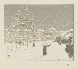 From Thirty-Six Views of the Eiffel Tower, 1902. Creator: Rivière, Henri (1864-1951).