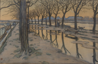 Île aux Cygnes, c1900. Creator: Rivière, Henri (1864-1951).