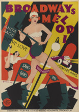 Movie poster "The Broadway Melody" by Harry Beaumont, 1929. Creator: Rohman, Eric (1891-1949).