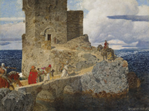 Moorish tower on the Spanish coast. Creator: Rothaug, Alexander (1870-1946).
