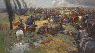 The Battle of the Katzbach on 26 August 1813, 1914. Creator: Roubaud, Franz (1856-1928).