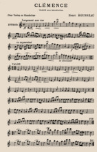 Sheet music of "Clémence", valse for violin and mandolin by Henri Rousseau, 1904. Creator: Rousseau, Henri Julien Félix (1844-1910).