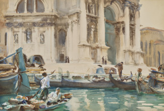 The Façade of La Salute, Venice, c1903. Creator: Sargent, John Singer (1856-1925).