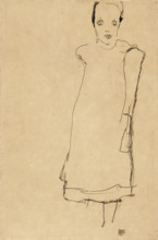 Standing girl, 1911. Creator: Schiele, Egon (1890-1918).