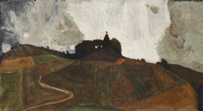 Thunderstorm Mountain (Chapel on Kreuzberg near Krumau), 1910. Creator: Schiele, Egon (1890-1918).