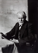 Portrait of Sigmund Freud, 1926. Creator: Schmutzer, Ferdinand (1870-1928).
