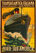 Transatlantica Italiana Società Anonima di Navigazione, 1923. Creator: Scolari, Giovanni (1882-1956).