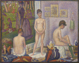 Les Poseuses, Ensemble (Petite version), 1888. Creator: Seurat, Georges Pierre (1859-1891).