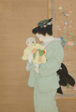 Mother and Child, 1934. Creator: Shoen, Uemura (1875-1949).