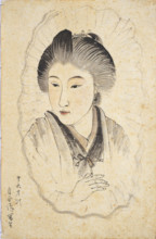 Self-portrait at the Age of 16, 1891. Creator: Shoen, Uemura (1875-1949).