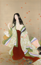 Flower Basket (inspired by Noh-Play), 1915. Creator: Shoen, Uemura (1875-1949).