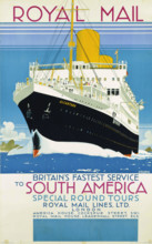 Royal Mail to South America, c1930. Creator: Shoesmith, Kenneth Denton (1890-1939).