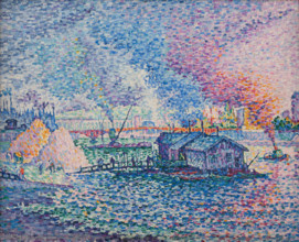 Mirabeau Bridge, 1903. Creator: Signac, Paul (1863-1935).
