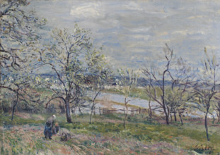 Spring in Veneux-Nadon, 1882. Creator: Sisley, Alfred (1839-1899).