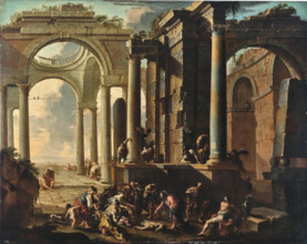 The raising of the son of the widow of Nain. Creator: Spera, Clemente (1661-1730).