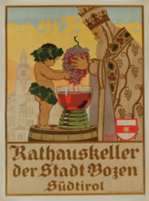 Town Hall Cellar of the City of Bolzano - South Tyrol, 1922. Creator: Stolz, Albert (1875-1947).