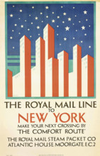The Royal Mail Line to New York, c1925. Creator: Taylor, Horace (1881-1934).