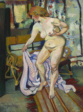 Nu à la draperie, 1921. Creator: Valadon, Suzanne (1865-1938).