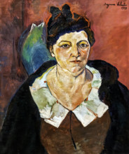 Portrait of Lucie Valore (1878-1965), wife of the painter Maurice Utrillo, 1937. Creator: Valadon, Suzanne (1865-1938).