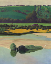 One evening on the Loire, 1923. Creator: Vallotton, Felix Edouard (1865-1925).