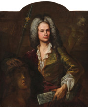 Portrait of the sculptor Giovanni Bernardo Strada (1676-1744), 1679. Creator: Van Loo, Jean Baptiste (1684-1745).