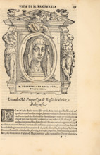 Properzia de' Rossi. From: Giorgio Vasari, The Lives of the Most Excellent Italian..., c1568. Creator: Vasari, Giorgio (1511-1574).