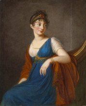 Portrait of the actress Mademoiselle Georges (1787-1867), 1800s. Creator: Vigée Le Brun, Louise Élisabeth (1755-1842).